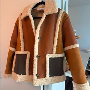 NWTL'Academie x Marianna Millie oversized Sherpa Jacket size small from Revolve